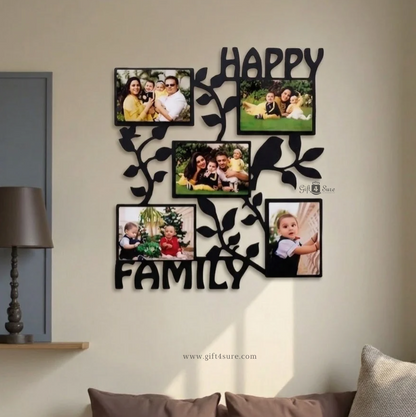 HAPPY FAMILY PHOTO COLLAGE FRAME