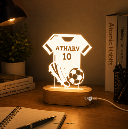 PERSONALISED FOOTBALL JERSEY NIGHT LAMP