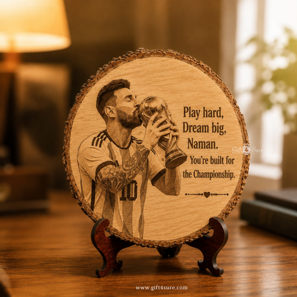 NATURAL WOODEN SLICE (FOOTBALL LEGENDS EDITION)-3