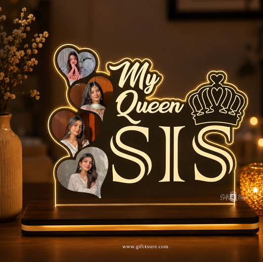 MY QUEEN SIS PHOTO LED ACRYLIC LAMP