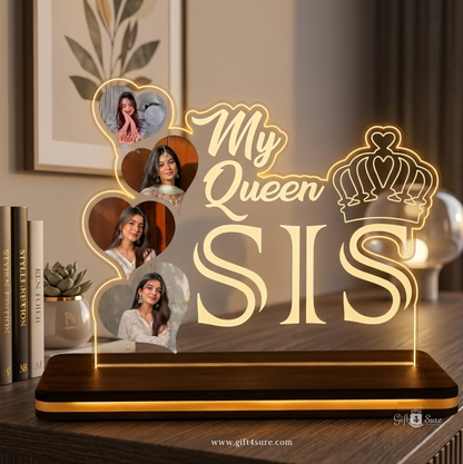 MY QUEEN SIS PHOTO LED ACRYLIC LAMP