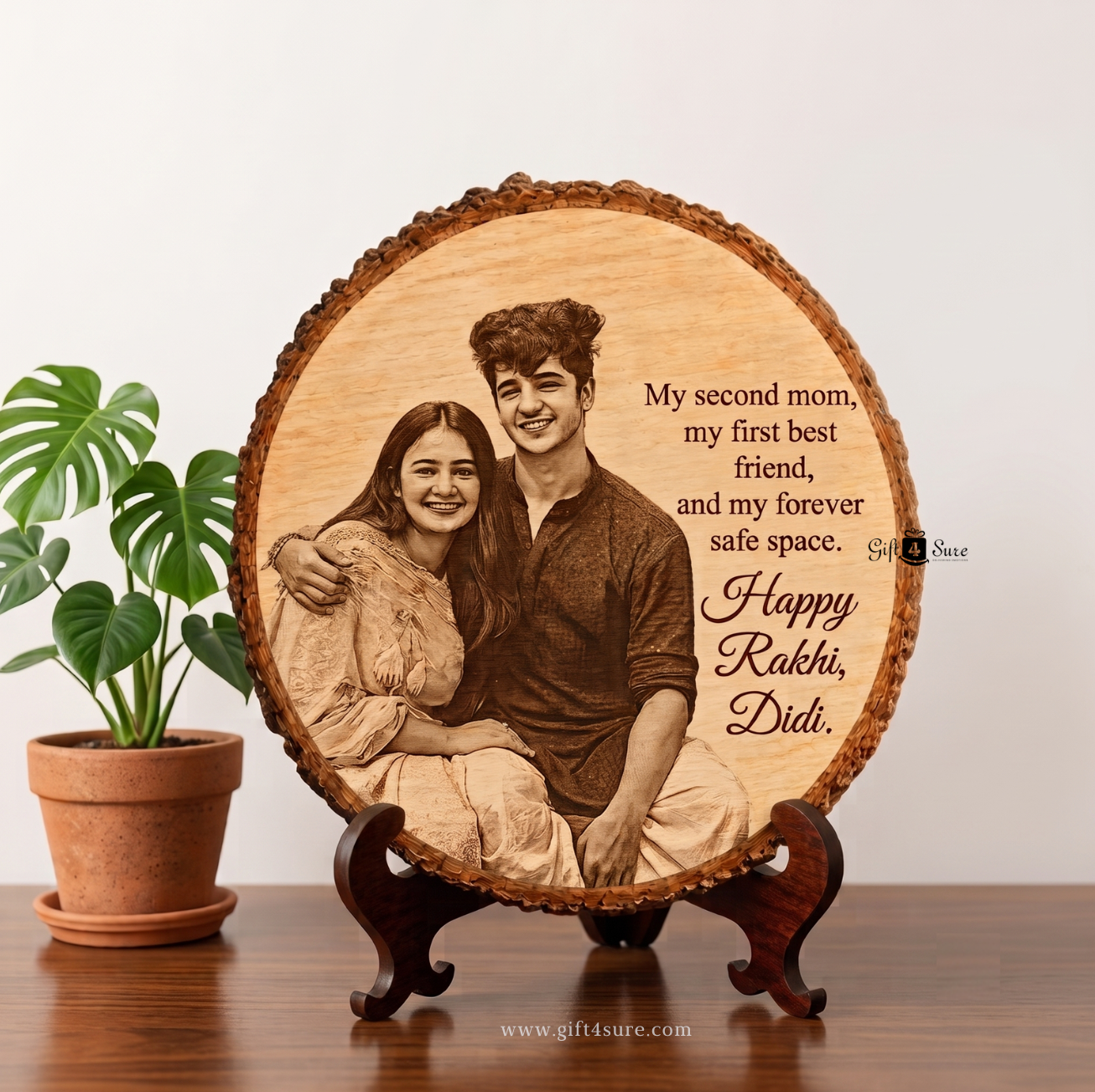 NATURAL WOODEN SLICE (RAKSHA BANDHAN EDITION)-1