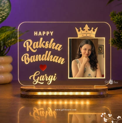 PHOTO ACRYLIC LED LAMP(RAKSHA BANDHAN EDITION )
