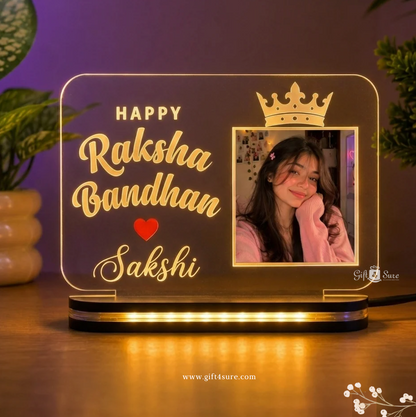 PHOTO ACRYLIC LED LAMP(RAKSHA BANDHAN EDITION )