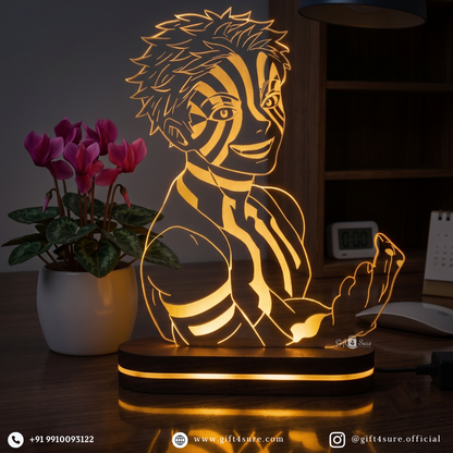 DEMON SLAYER: AKAZA ANIME LED LAMP (MULTICOLOR)