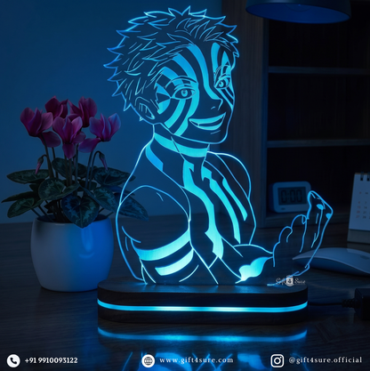 DEMON SLAYER: AKAZA ANIME LED LAMP (MULTICOLOR)