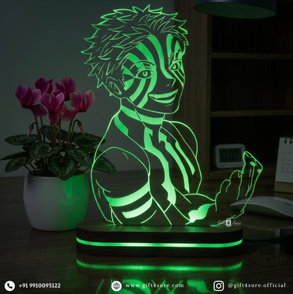 DEMON SLAYER: AKAZA ANIME LED LAMP (MULTICOLOR)