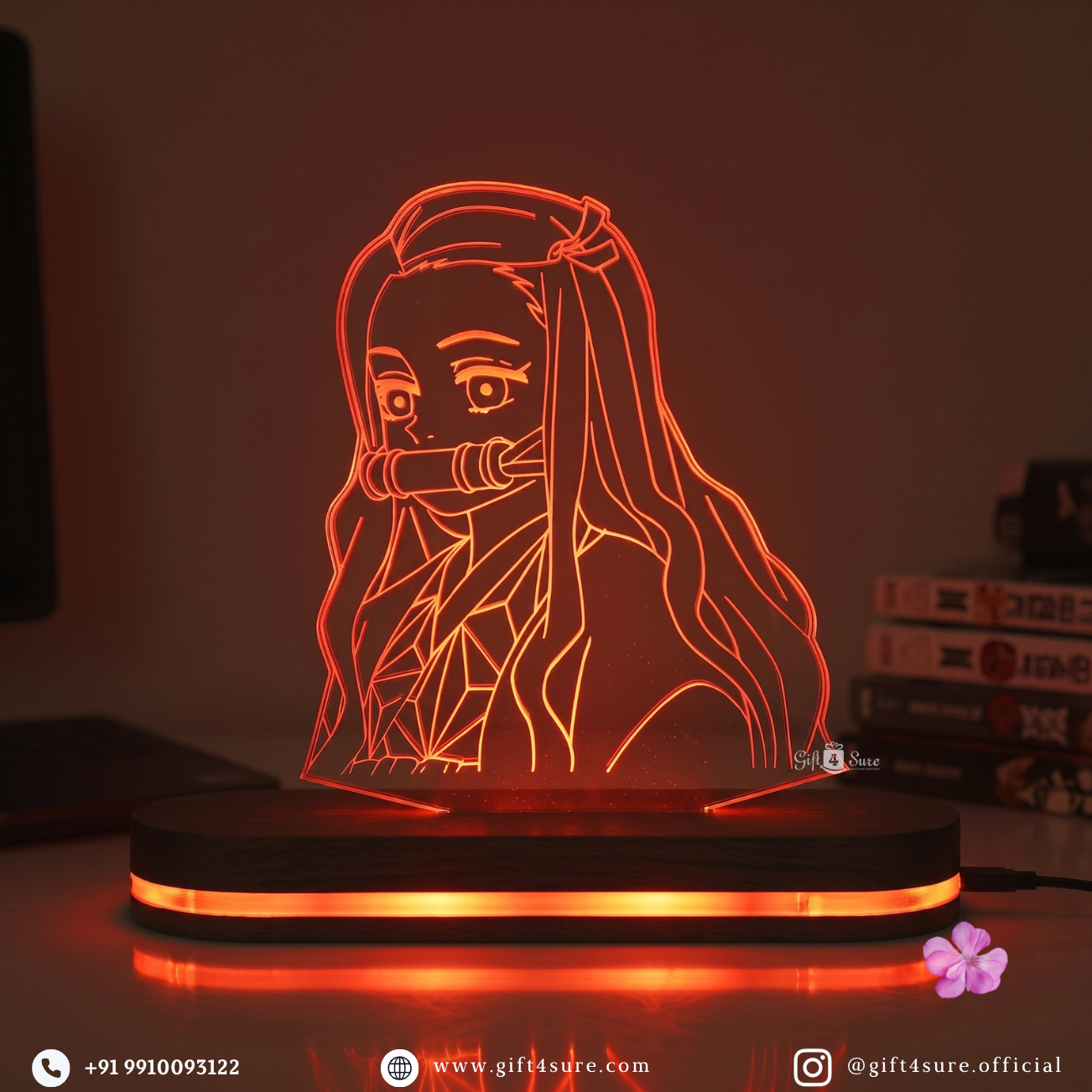 DEMON SLAYER: NEZUKO KAMADO ANIME LED LAMP (MULTICOLOR)
