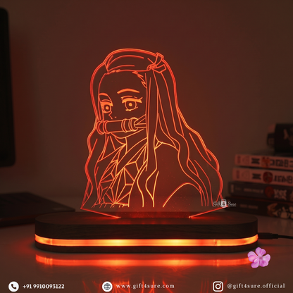 DEMON SLAYER: NEZUKO KAMADO ANIME LED LAMP (MULTICOLOR)