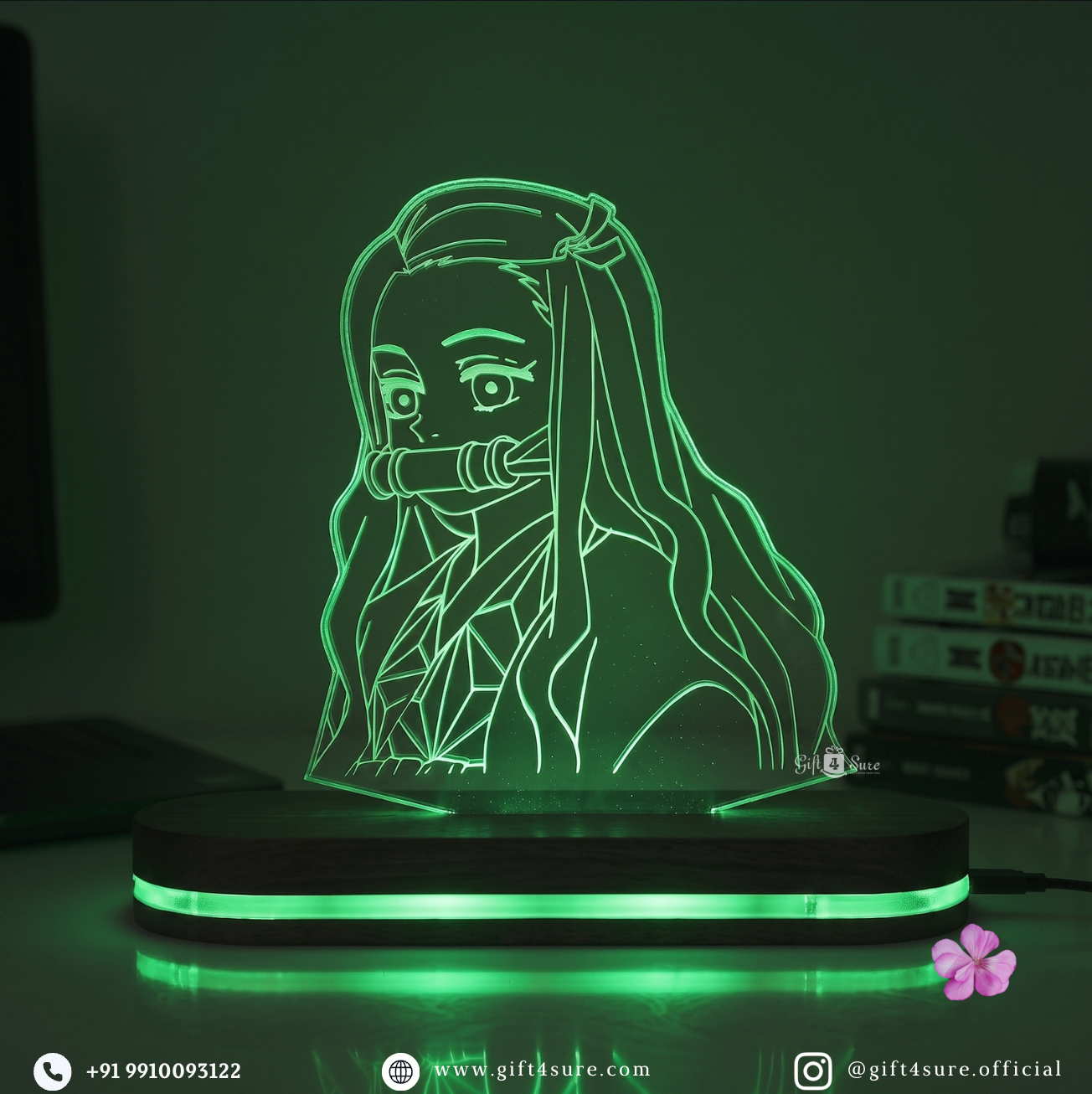 DEMON SLAYER: NEZUKO KAMADO ANIME LED LAMP (MULTICOLOR)