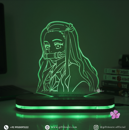 DEMON SLAYER: NEZUKO KAMADO ANIME LED LAMP (MULTICOLOR)