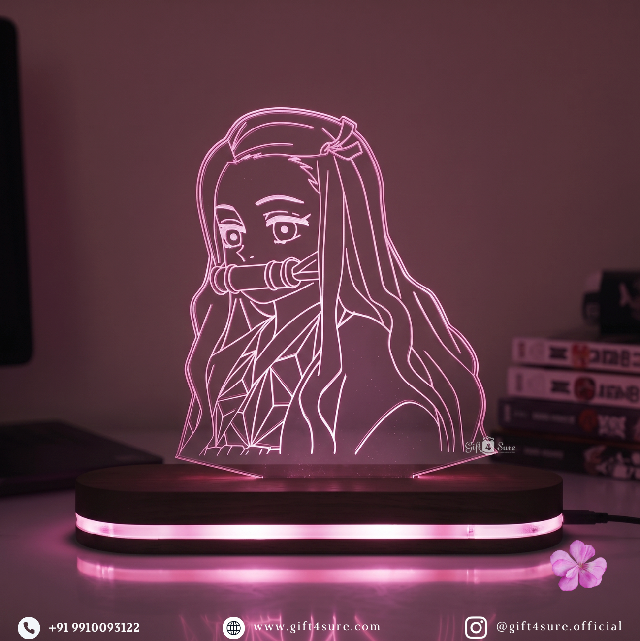 DEMON SLAYER: NEZUKO KAMADO ANIME LED LAMP (MULTICOLOR)