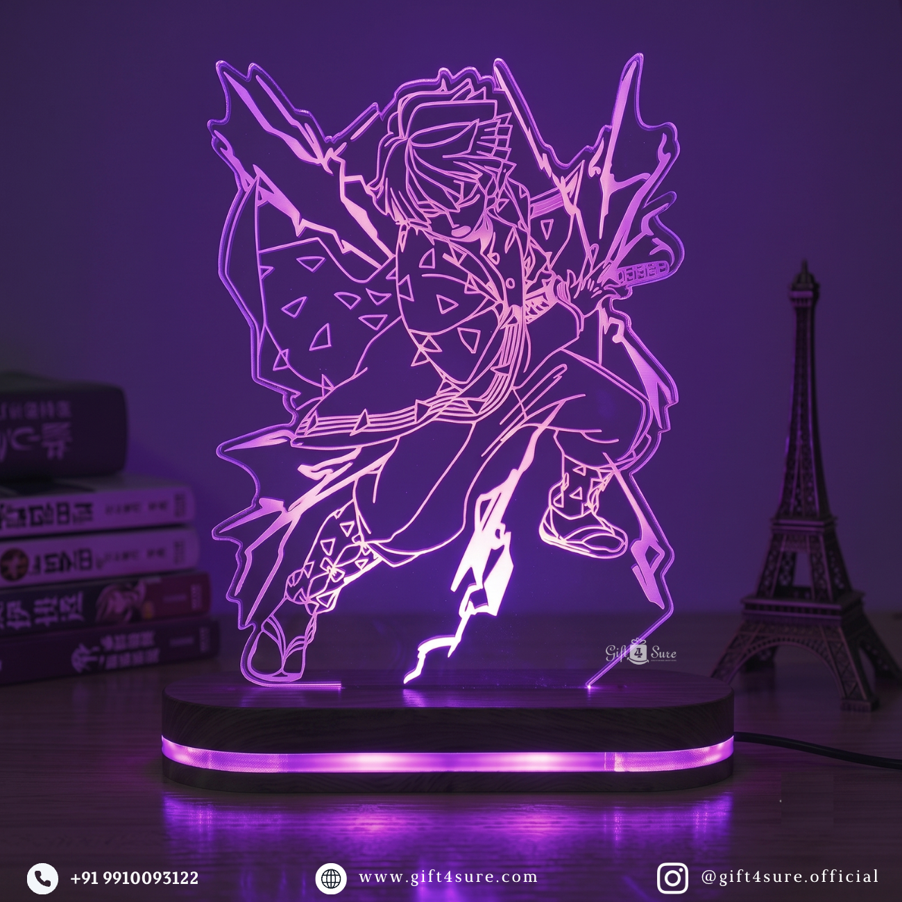 DEMON SLAYER: ZENITSU AGATSUMA ANIME LED LAMP (MULTICOLOR)