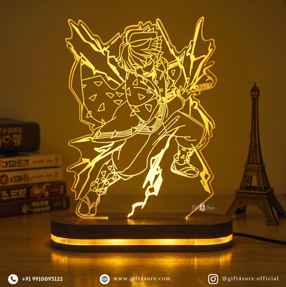 DEMON SLAYER: ZENITSU AGATSUMA ANIME LED LAMP (MULTICOLOR)