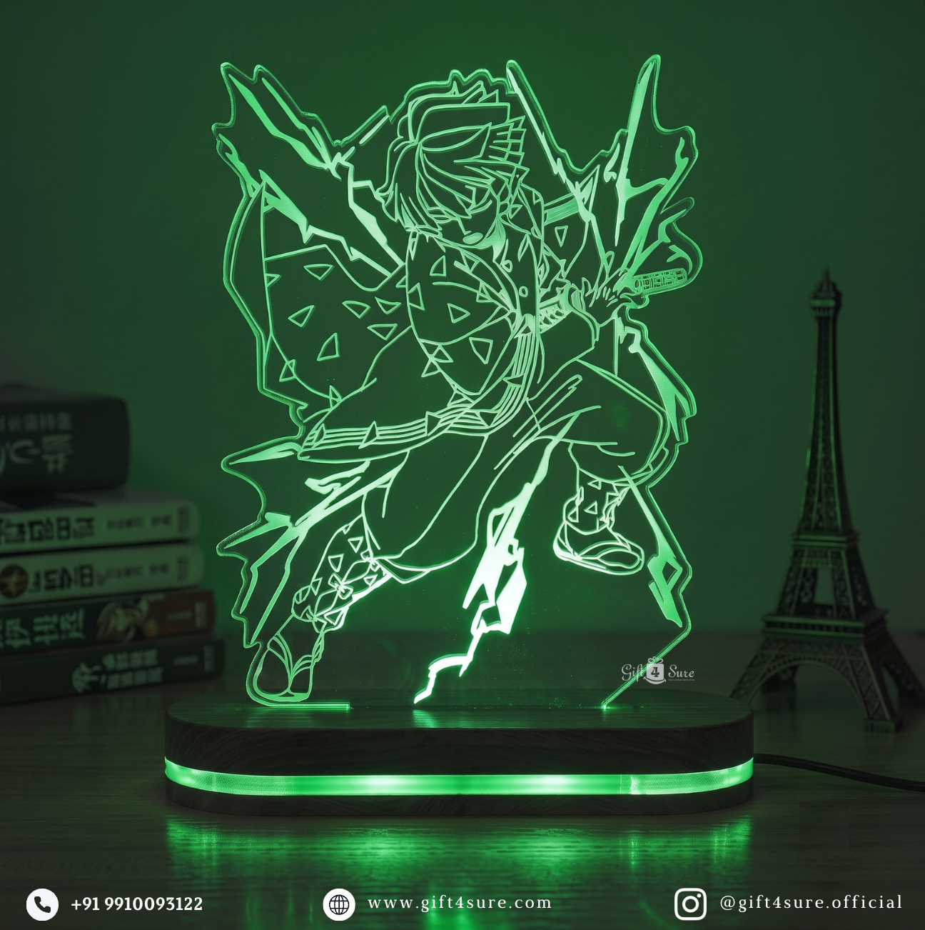DEMON SLAYER: ZENITSU AGATSUMA ANIME LED LAMP (MULTICOLOR)
