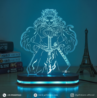 DEMON SLAYER: KYOJURO RENGOKU ANIME LED LAMP (MULTICOLOR)