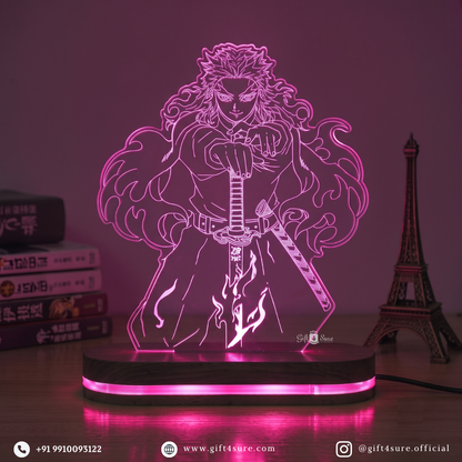 DEMON SLAYER: KYOJURO RENGOKU ANIME LED LAMP (MULTICOLOR)
