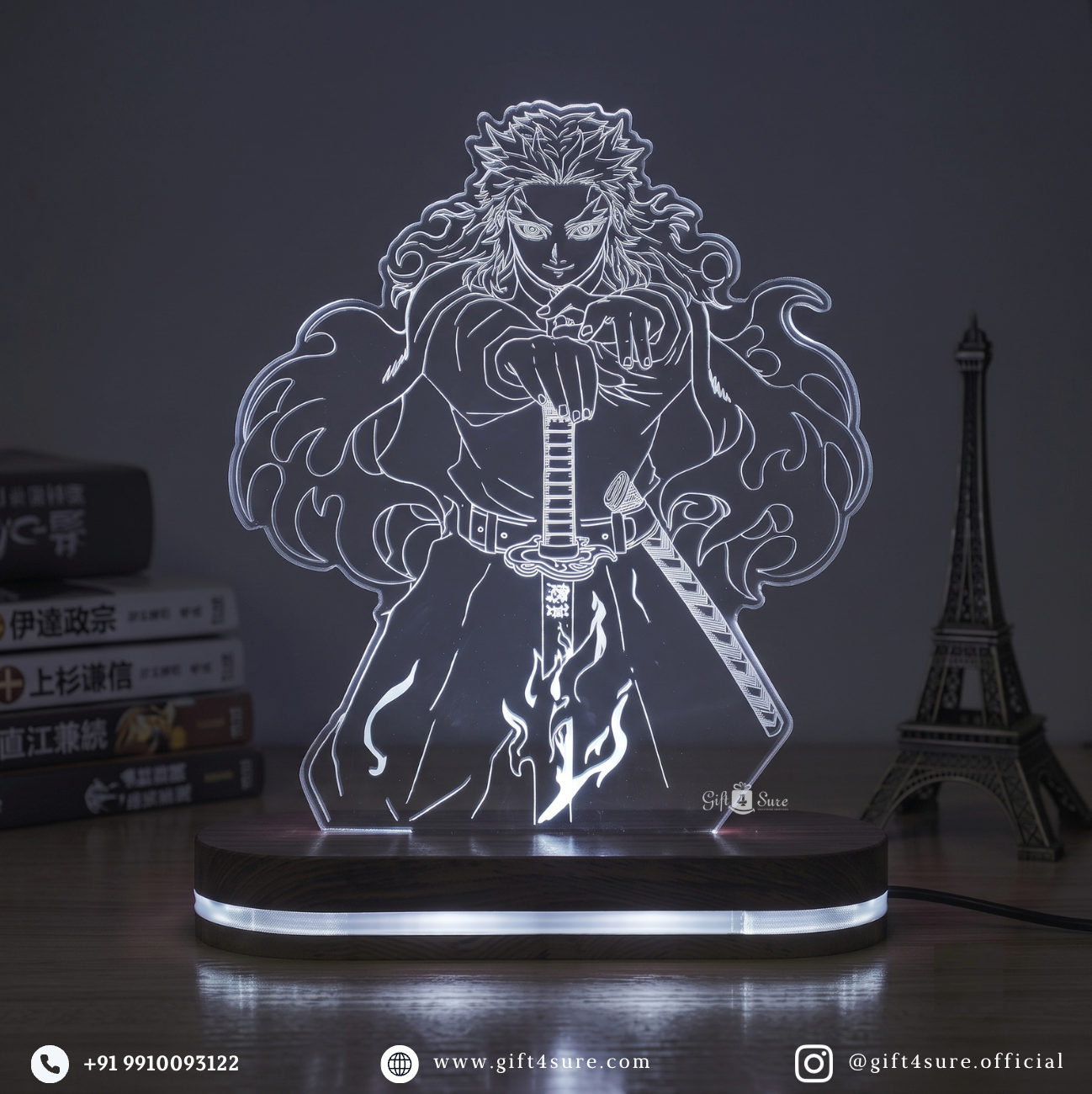 DEMON SLAYER: KYOJURO RENGOKU ANIME LED LAMP (MULTICOLOR)