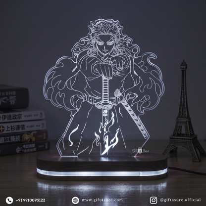 DEMON SLAYER: KYOJURO RENGOKU ANIME LED LAMP (MULTICOLOR)