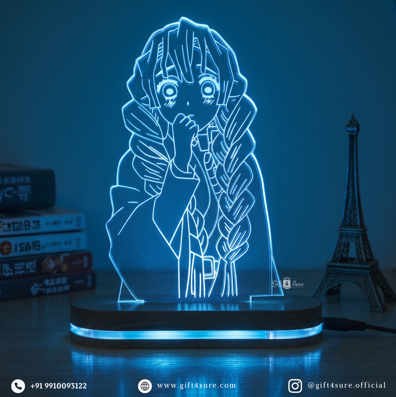 DEMON SLAYER: MITSURI KANROJI ANIME LED LAMP (MULTICOLOR)