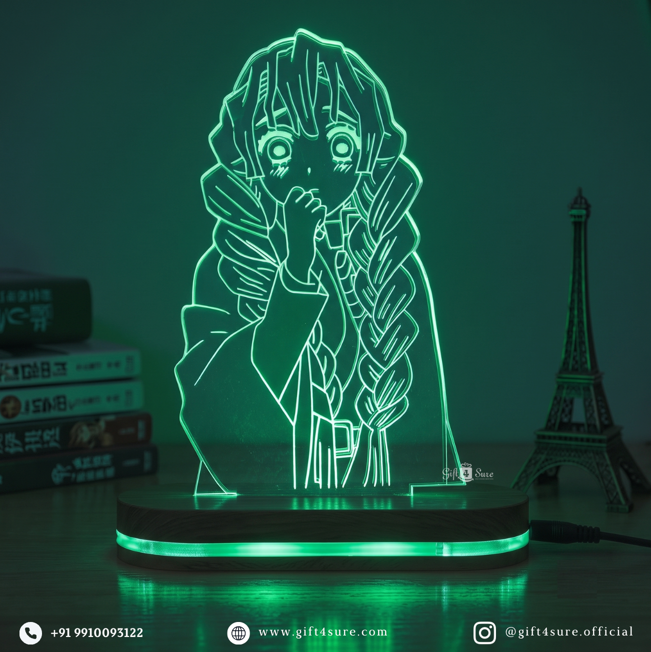 DEMON SLAYER: MITSURI KANROJI ANIME LED LAMP (MULTICOLOR)