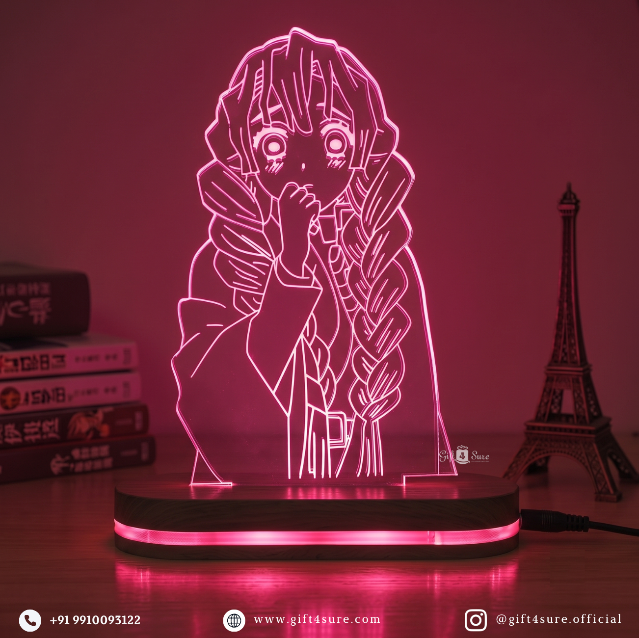 DEMON SLAYER: MITSURI KANROJI ANIME LED LAMP (MULTICOLOR)