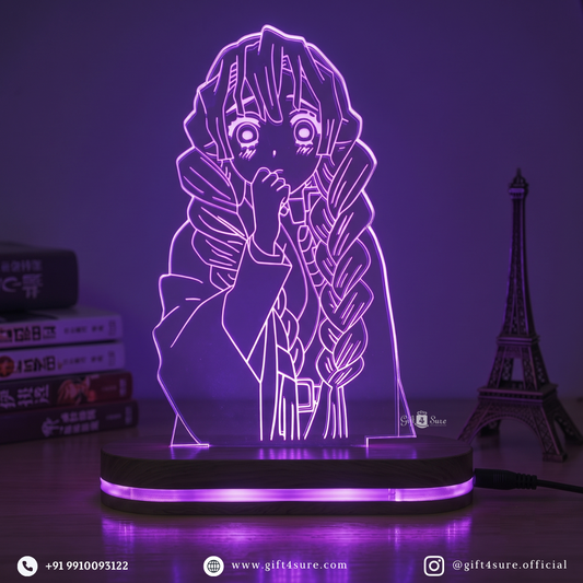 DEMON SLAYER: MITSURI KANROJI ANIME LED LAMP (MULTICOLOR)