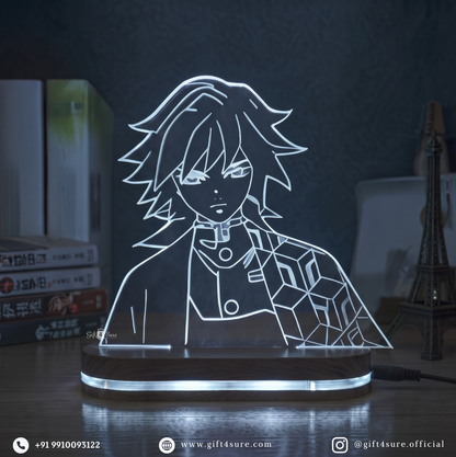 DEMON SLAYER: GIYU TOMIOKA ANIME LED LAMP (MULTICOLOR)