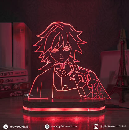 DEMON SLAYER: GIYU TOMIOKA ANIME LED LAMP (MULTICOLOR)