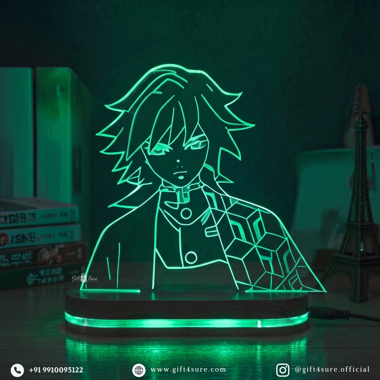 DEMON SLAYER: GIYU TOMIOKA ANIME LED LAMP (MULTICOLOR)