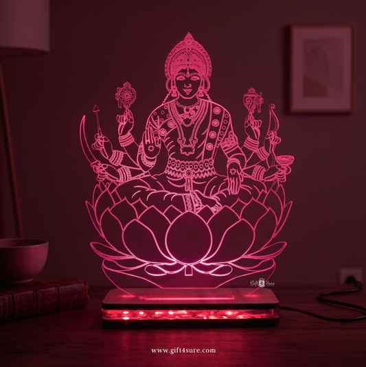 LAXMI MATA ACRYLIC LED LAMP (MULTICOLOR)