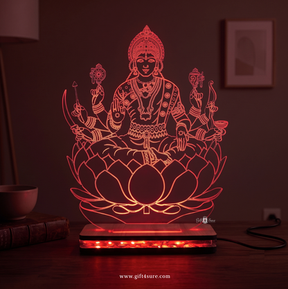 LAXMI MATA ACRYLIC LED LAMP (MULTICOLOR)