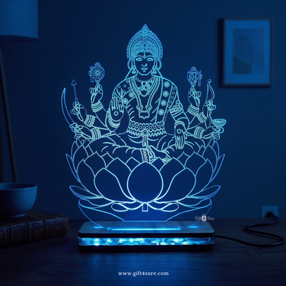 LAXMI MATA ACRYLIC LED LAMP (MULTICOLOR)