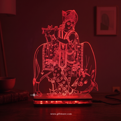 SHRI KRISHNA ACRYLIC LED LAMP (MULTICOLOR)