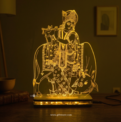 SHRI KRISHNA ACRYLIC LED LAMP (MULTICOLOR)