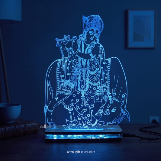 SHRI KRISHNA ACRYLIC LED LAMP (MULTICOLOR)