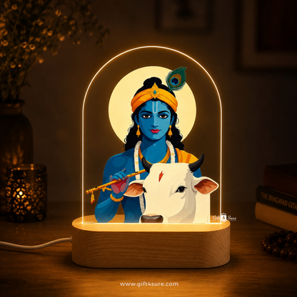 LORD KRISHNA ACRYLIC LED LAMP