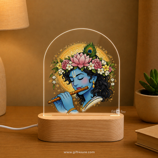 LORD KRISHNA ACRYLIC LED LAMP-2