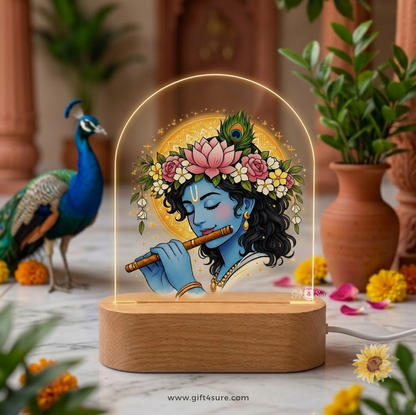 LORD KRISHNA ACRYLIC LED LAMP-2
