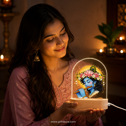 LORD KRISHNA ACRYLIC LED LAMP-2