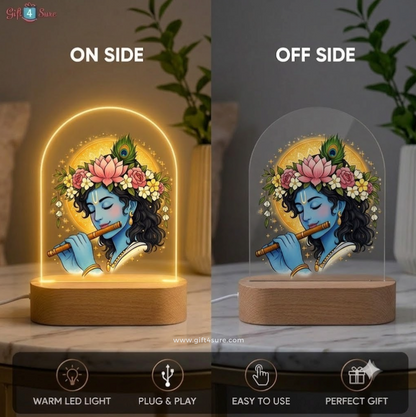 LORD KRISHNA ACRYLIC LED LAMP-2