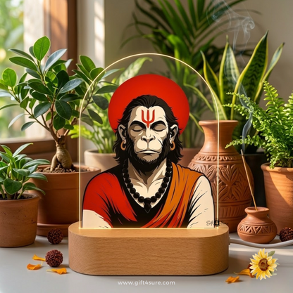 LORD HANUMAN ACRYLIC DESK DECOR