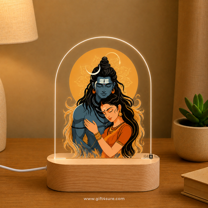 SHIVA & PARVATI ACRYLIC LED LAMP
