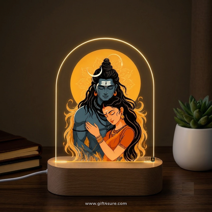 SHIVA & PARVATI ACRYLIC LED LAMP