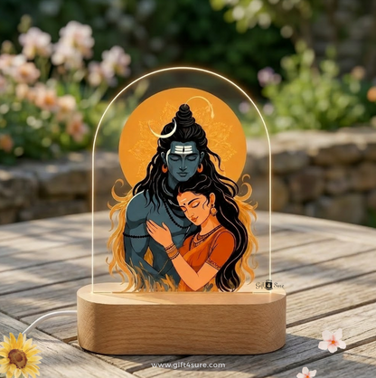 SHIVA & PARVATI ACRYLIC LED LAMP