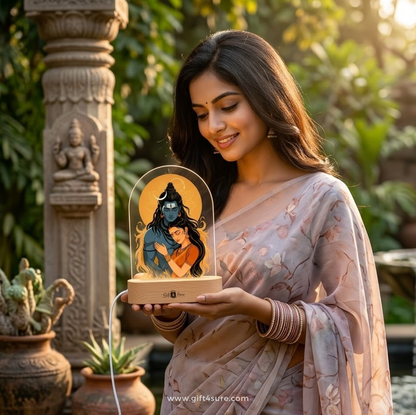SHIVA & PARVATI ACRYLIC LED LAMP