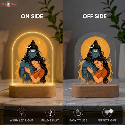 SHIVA & PARVATI ACRYLIC LED LAMP