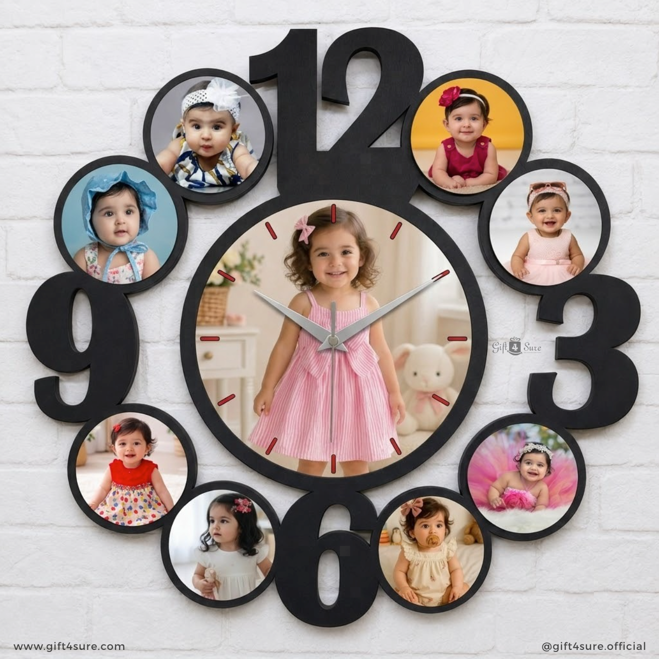 BABY PHOTO WALL CLOCK
