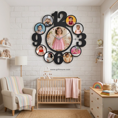 BABY PHOTO WALL CLOCK