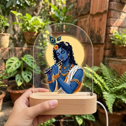 LORD KRISHNA ACRYLIC LED LAMP-3
